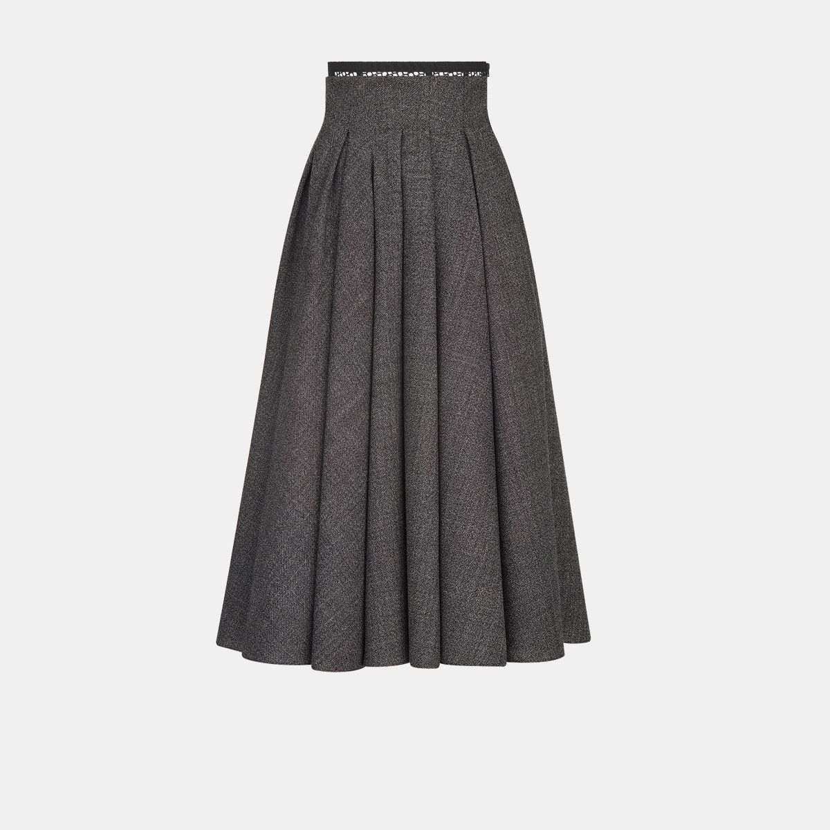 image of Dior O1W1Db10124 Skirt In Grey, Women's (Size 26)