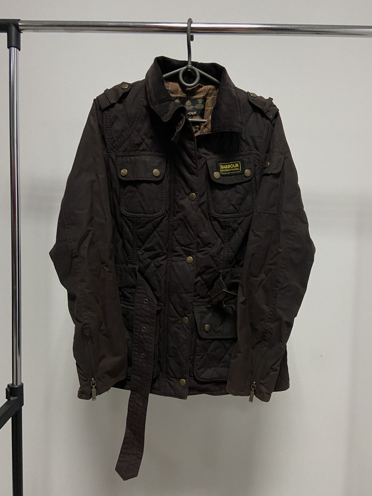 Barbour × Vintage Barbour Jacket waxed small Logo Vintage Avant Garde waxed Size M / US 6-8 / IT 42-44 - 1 Thumbnail