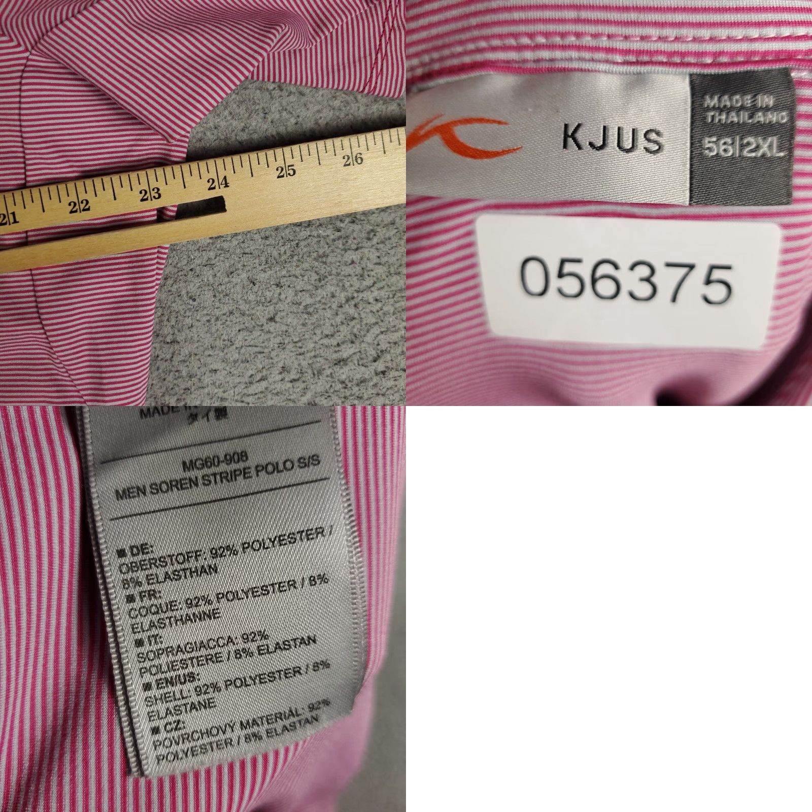 KJUS KJUS Polo Shirt Mens 2XL Red Striped Golf Casual Short Sleeve Polo Shirt Mens 2XL Red Striped Golf Casual Short Sleeve Size US XXL / EU 58 / 5 - 8 Thumbnail