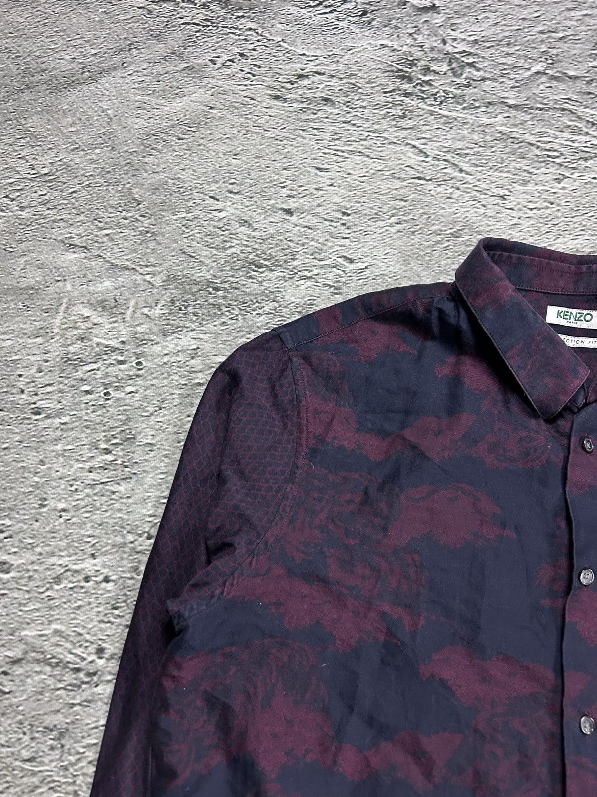 Kenzo Kenzo shirt purple button-up Size US M / EU 48-50 / 2 - 3 Thumbnail