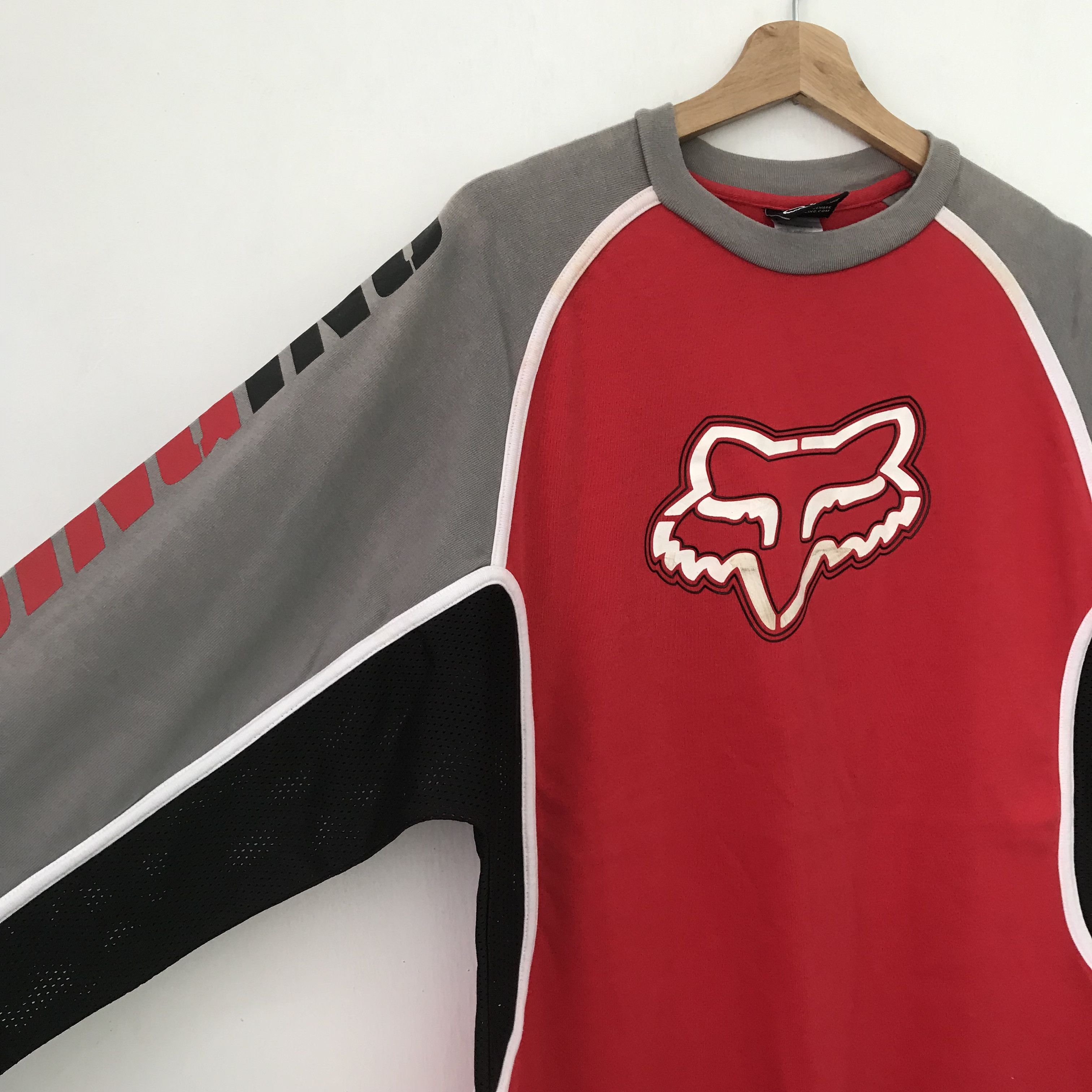 Fox Racing Vintage Fox Racing Team Motocross Red Tshirt - 478 Size US L / EU 52-54 / 3 - 4 Thumbnail
