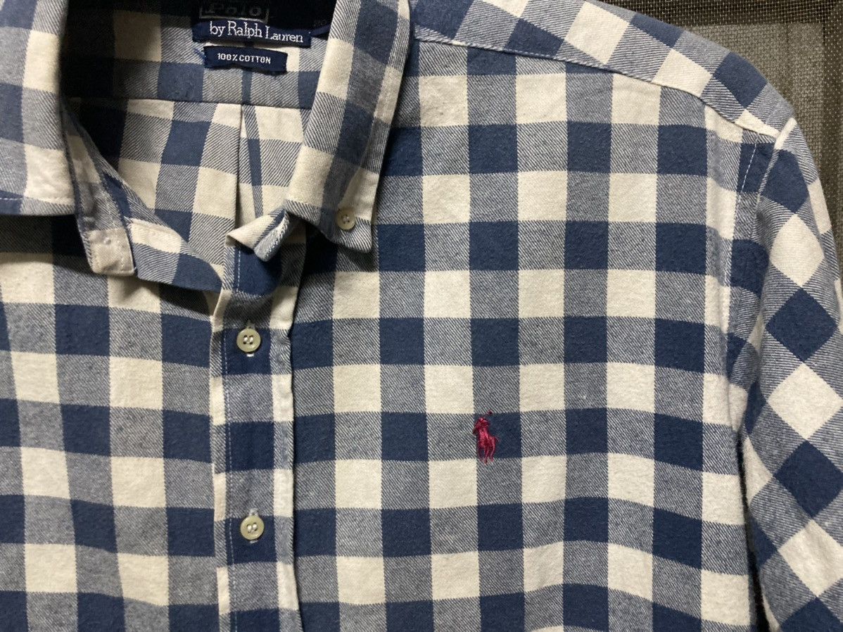 Polo Ralph Lauren × Ralph Lauren × Vintage Vintage Bottom Shirt Polo Ralph Lauren Size US L / EU 52-54 / 3 - 2 Thumbnail