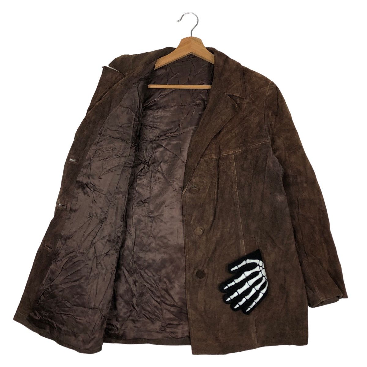 Genuine Leather 🔥90’s Vintage Genuine Leather Bomber Jacket Double Breast Size US M / EU 48-50 / 2 - 9 Thumbnail