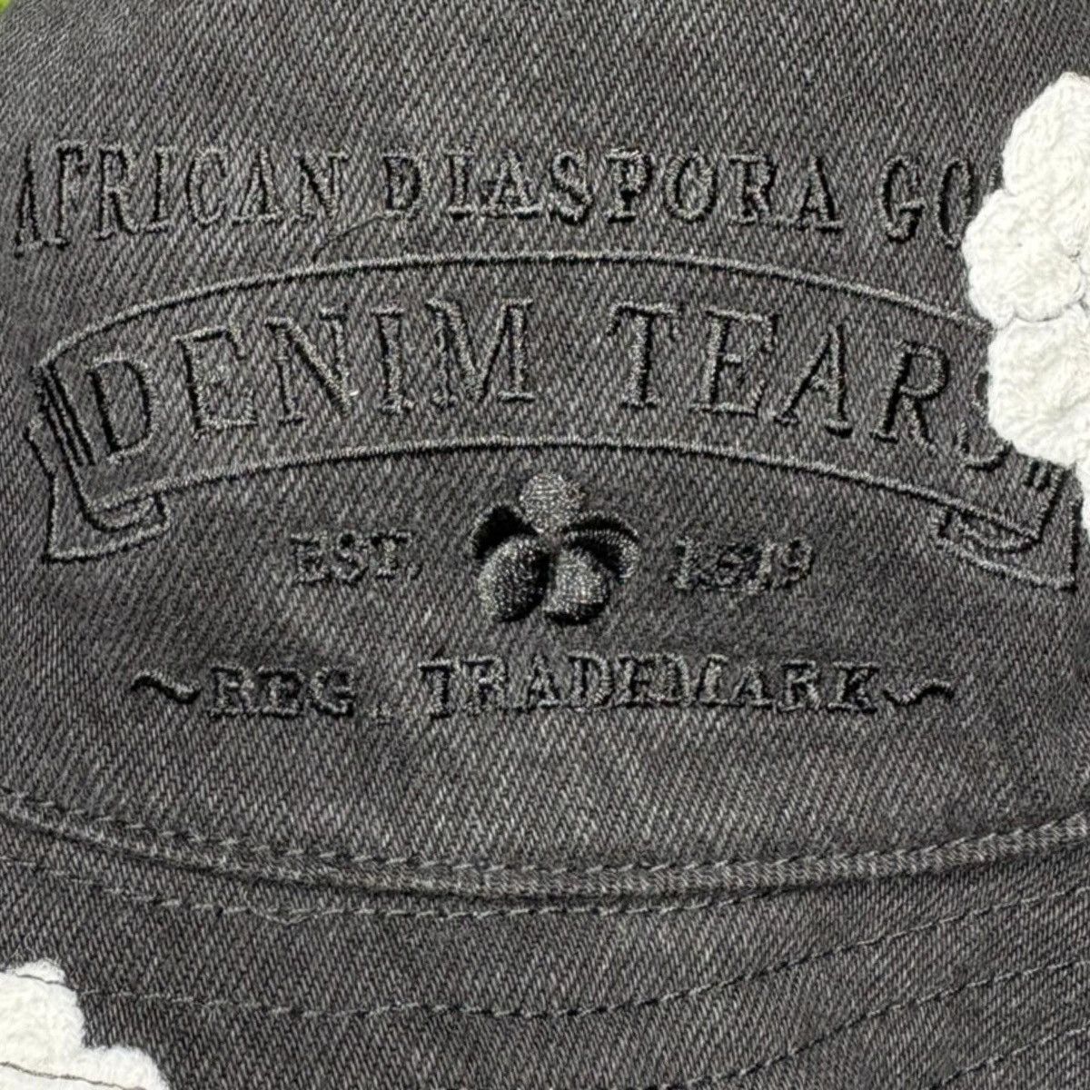 DENIM TEARS Denim Tears Black Denim Cotton Wreath Bucket Hat Size ONE SIZE - 2 Thumbnail