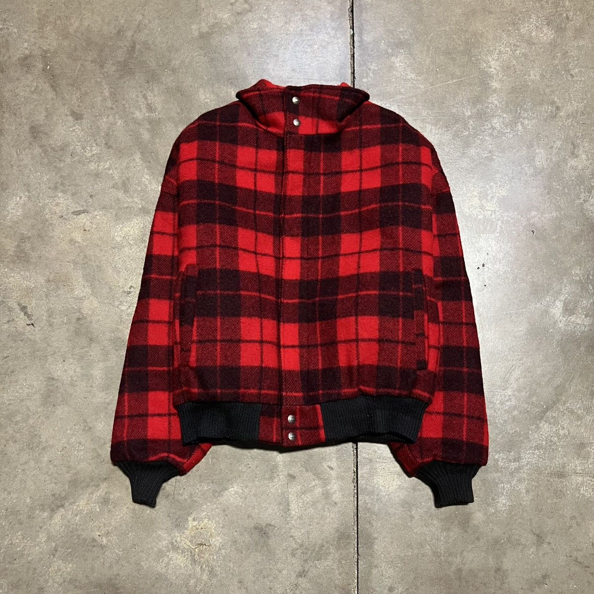 Woolrich Woolen Mills Vintage Woolrich Buffalo Plaid Wool Bomber Jacket USA 90s Size US M / EU 48-50 / 2 - 3 Thumbnail