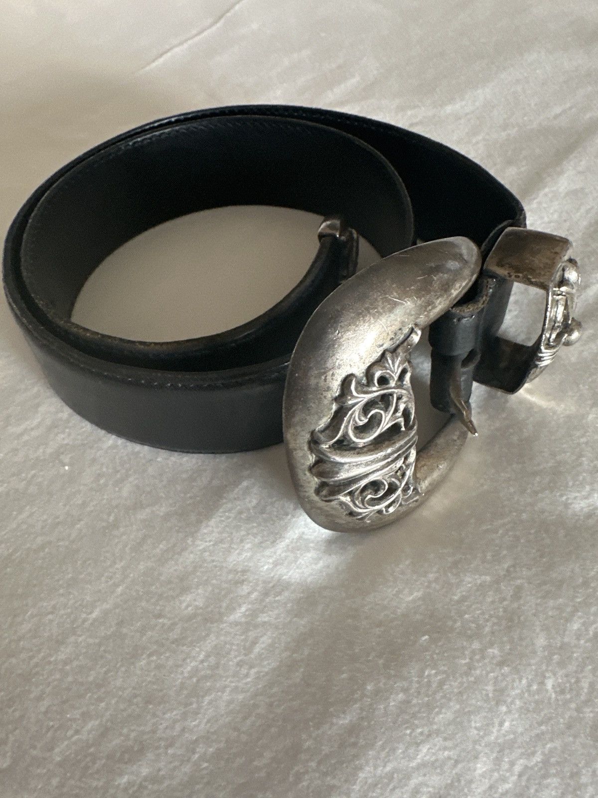 Chrome Hearts Vintage Chrome Hearts 3 piece Western belt 1989 Size 28 - 3 Thumbnail
