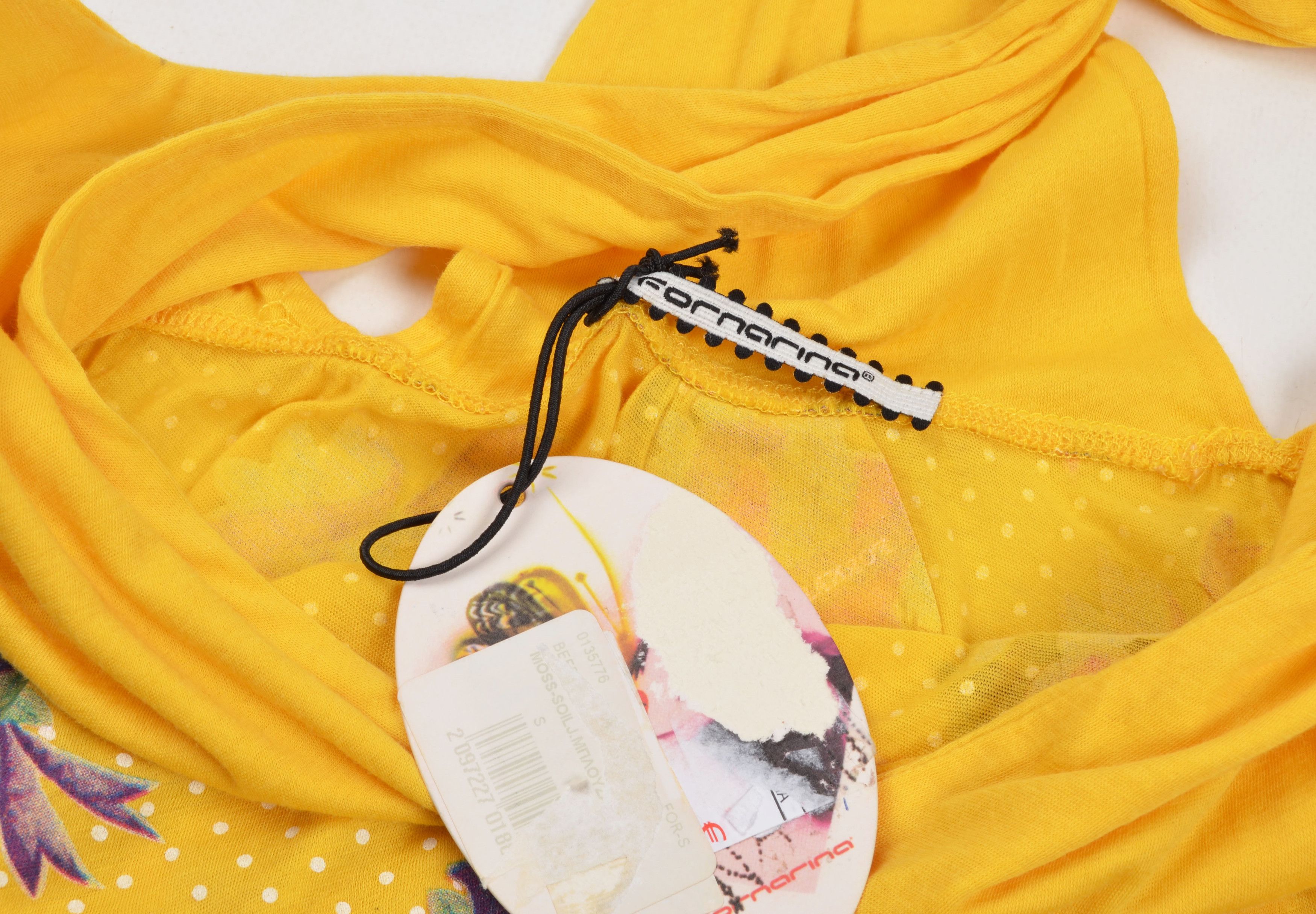 Vintage Vintage Fornarina Y2K Yellow Kidcore Halter Top Size M / US 6-8 / IT 42-44 - 6 Thumbnail