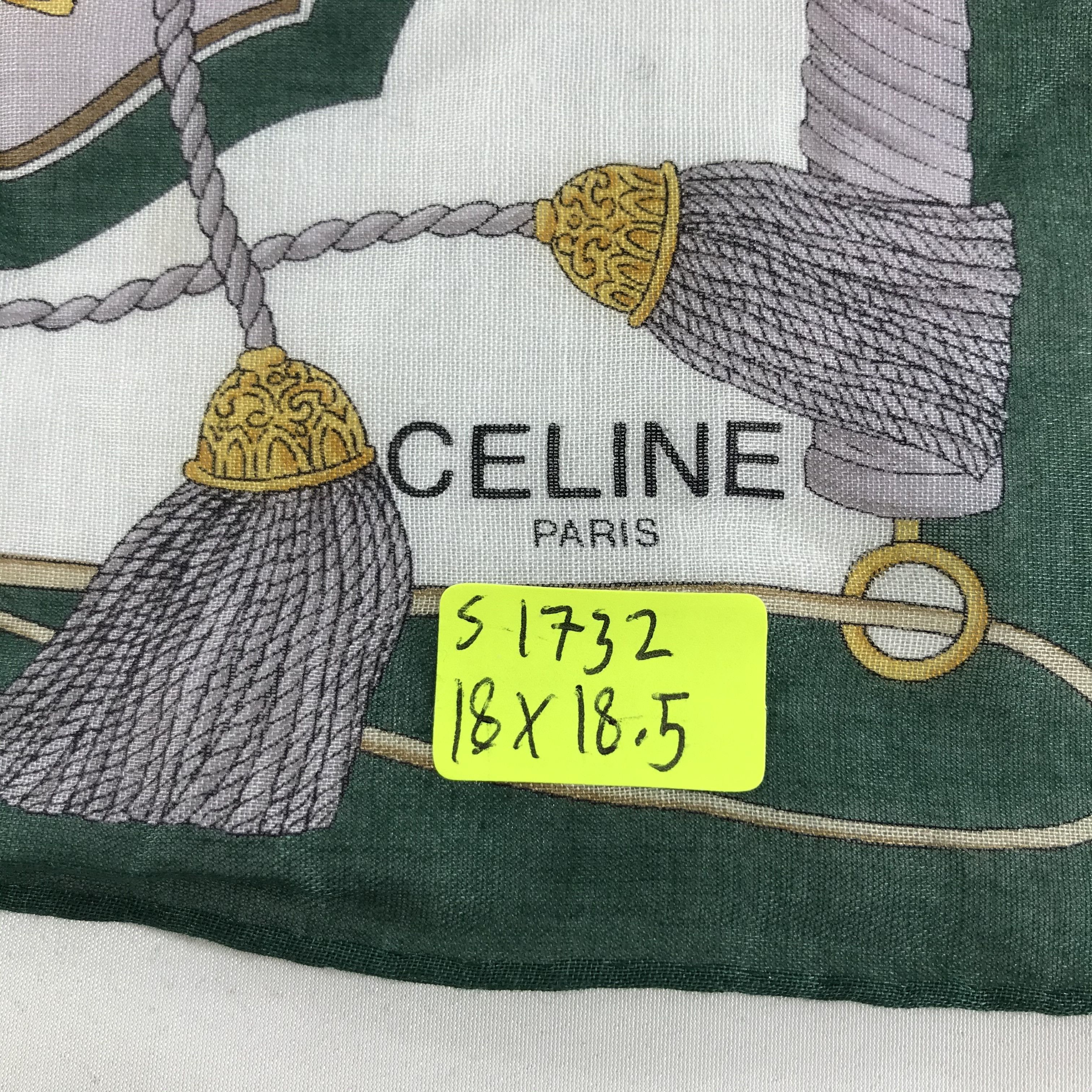 Celine × Vintage Celine Bandana / Handkerchief / Neckerchief - S1732 Size ONE SIZE - 5 Thumbnail