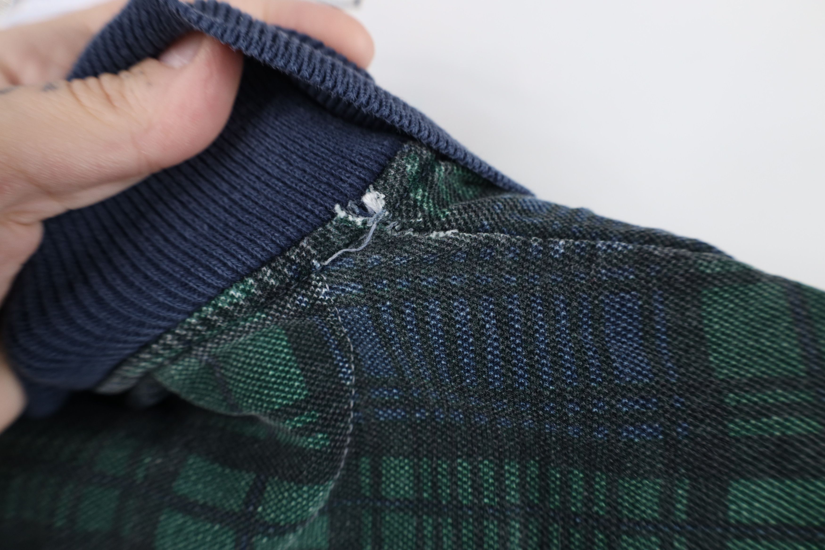 Vintage Vintage 90s Streetwear Fit Collared Golf Polo Shirt Plaid Size US M / EU 48-50 / 2 - 10 Thumbnail