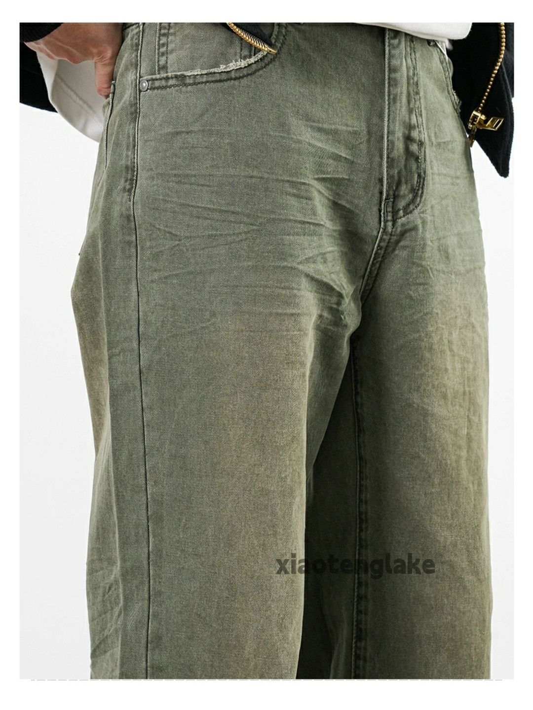 Jean × Vintage washed faded skate hiphop loose baggy carpenter jeans Size US 32 / EU 48 - 7 Thumbnail
