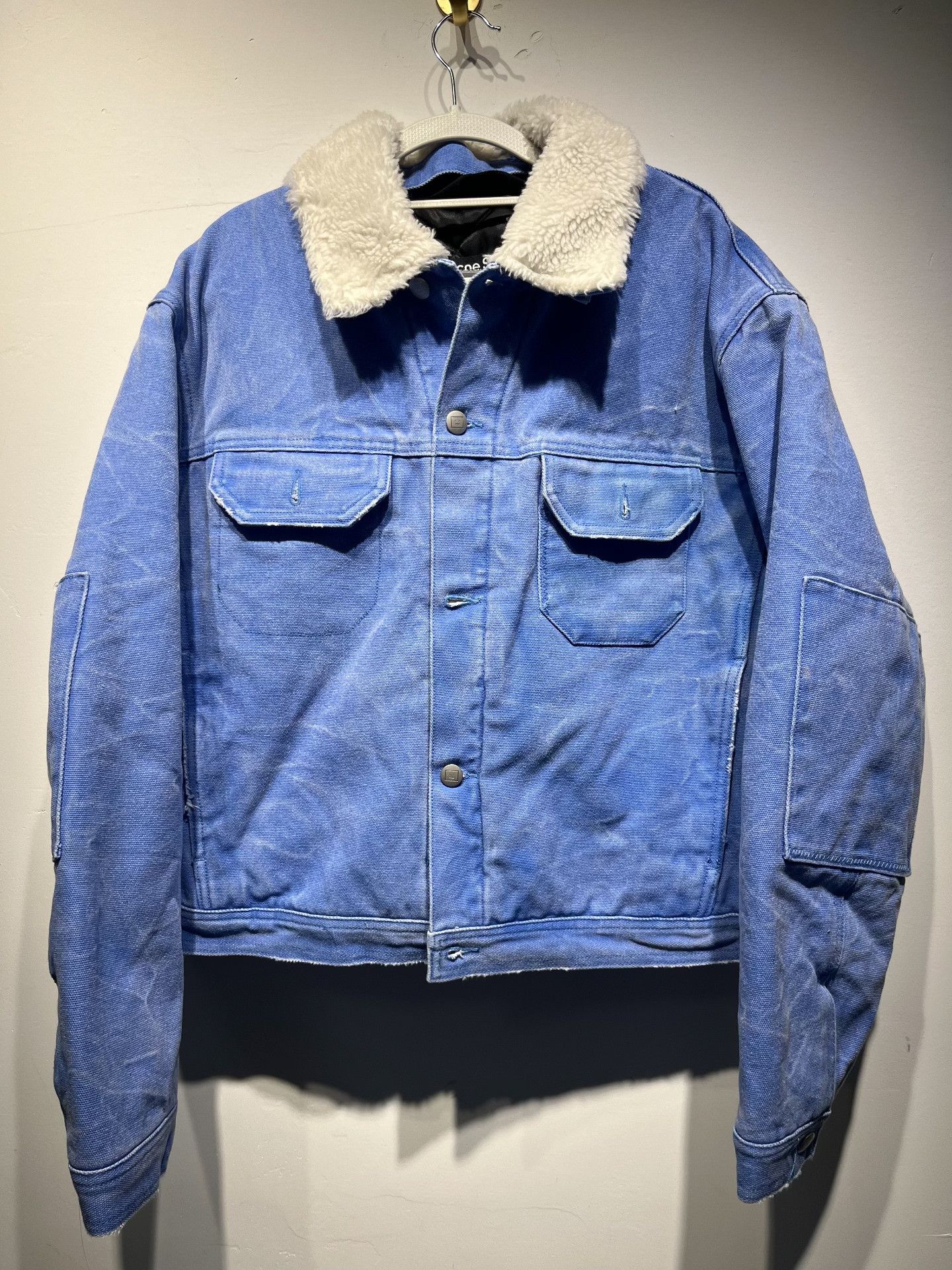 Acne Studios Acne Studios Quilted Oversized Blue Light Jacket M Men Size US M / EU 48-50 / 2 - 1 Thumbnail