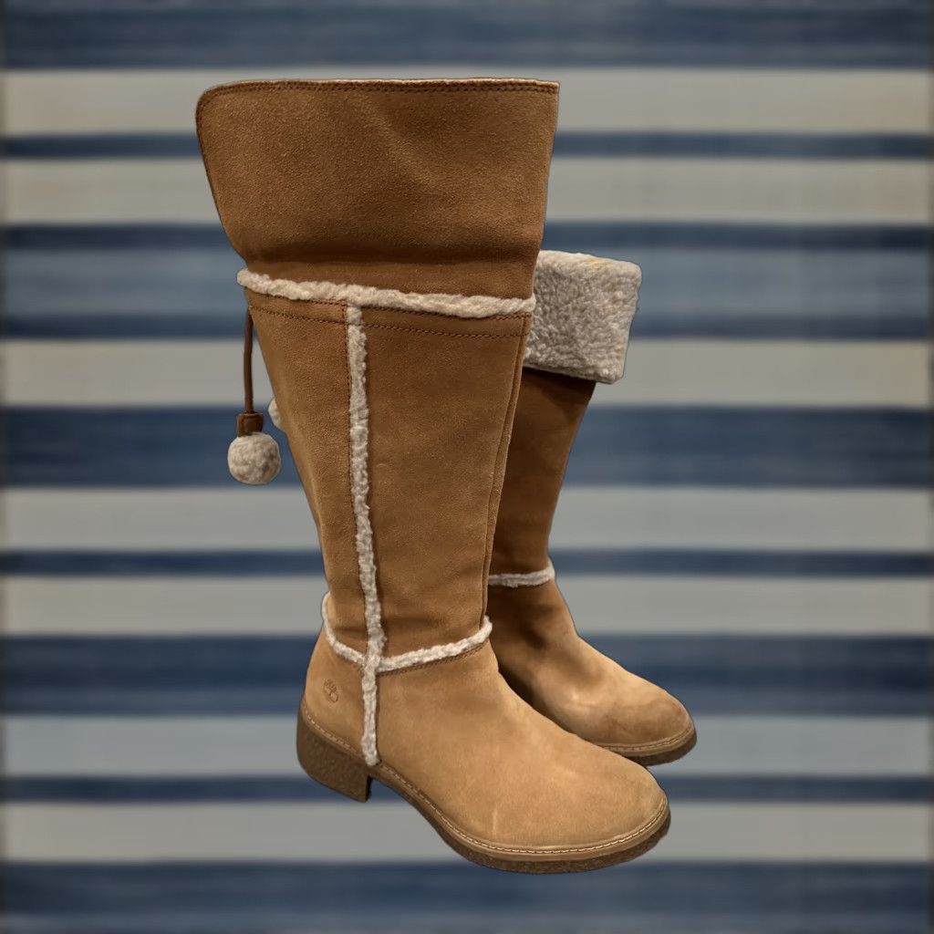 Timberland TIMBERLAND BRINDA Boots Women's Size 7 Medium Brown Suede ReBOTL Defender Boots Womens Size US 7 / IT 37 - 1 Thumbnail