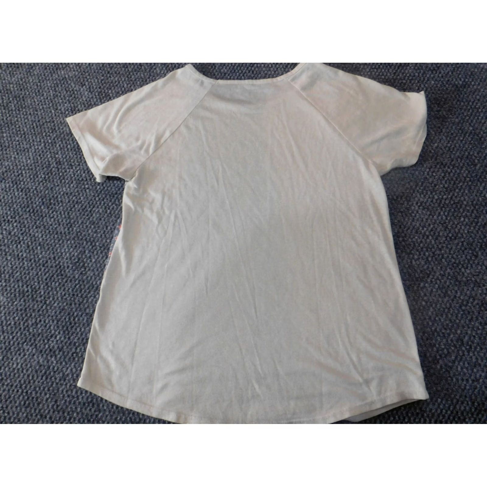 Lucky Brand Lucky Brand T-Shirt Womens Small Beige Crew Neck Short Sleeve Cotton Knit Casual Graphic Size S / US 4 / IT 40 - 7 Thumbnail