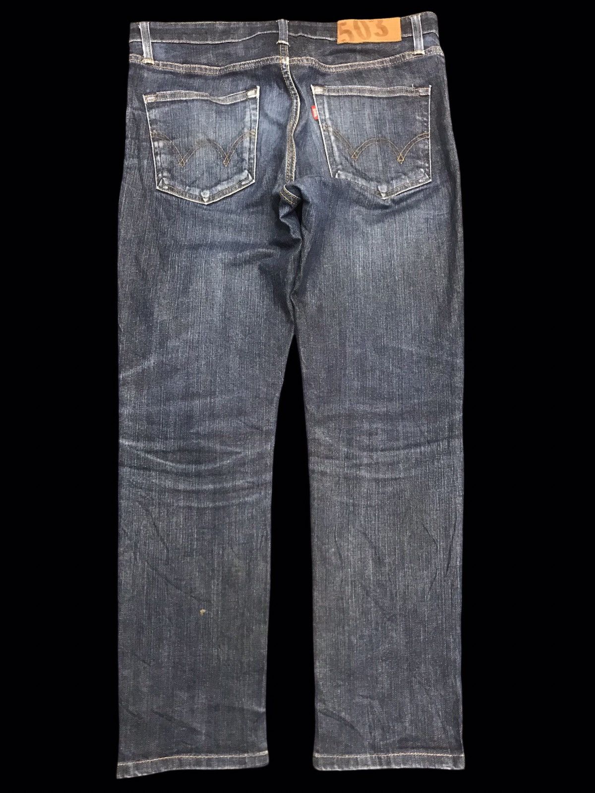 Edwin × Japanese Brand 💥EDWIN 503 Stretchable Slim Fit Distressed Denim F192 Size US 33 - 2 Thumbnail