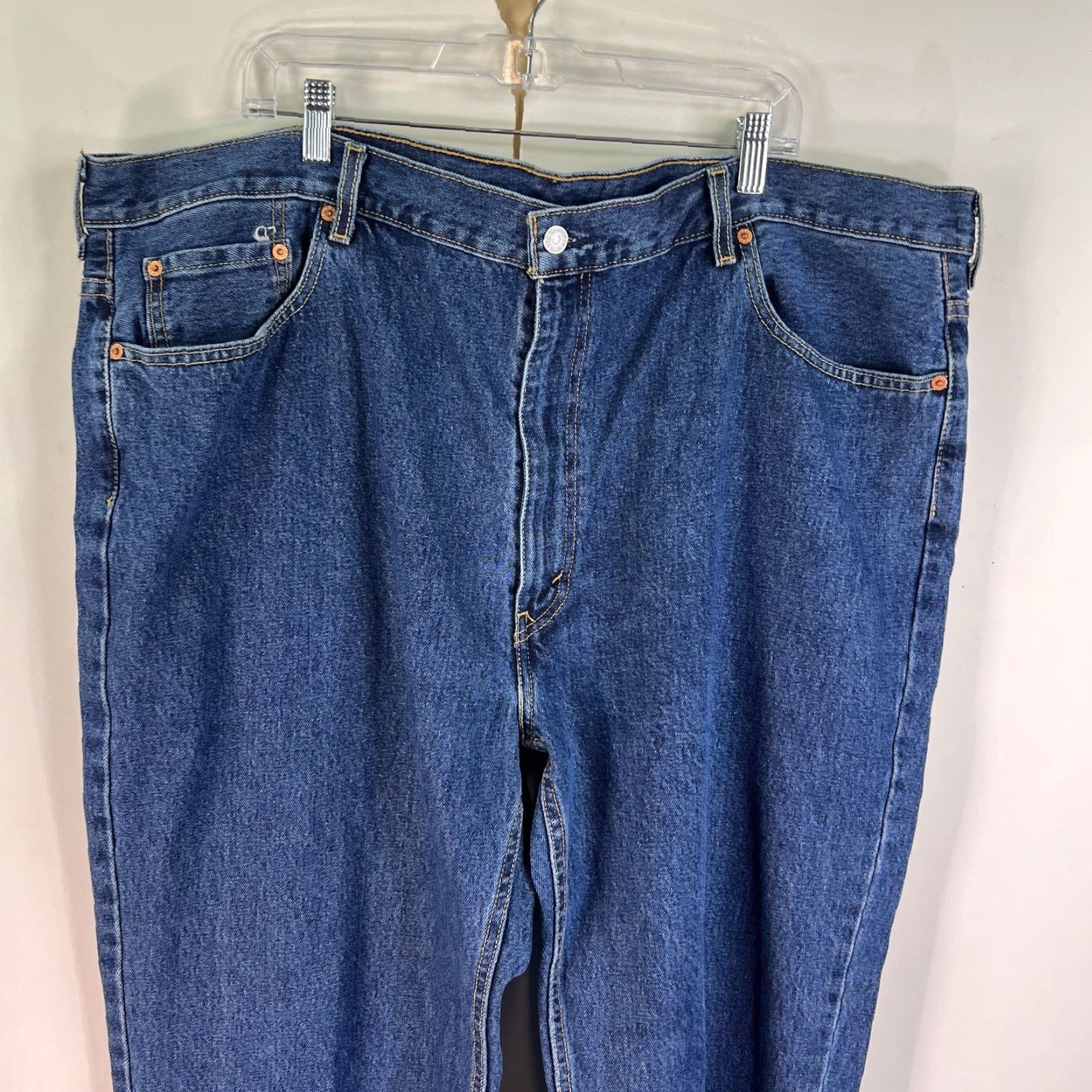 Levi's VINTAGE no — Levi's Jeans 550 Relaxed Taper Denim Pants Men 48 Blue 48X29 90s Logo USA Mens Size US 32 / EU 48 - 2 Thumbnail