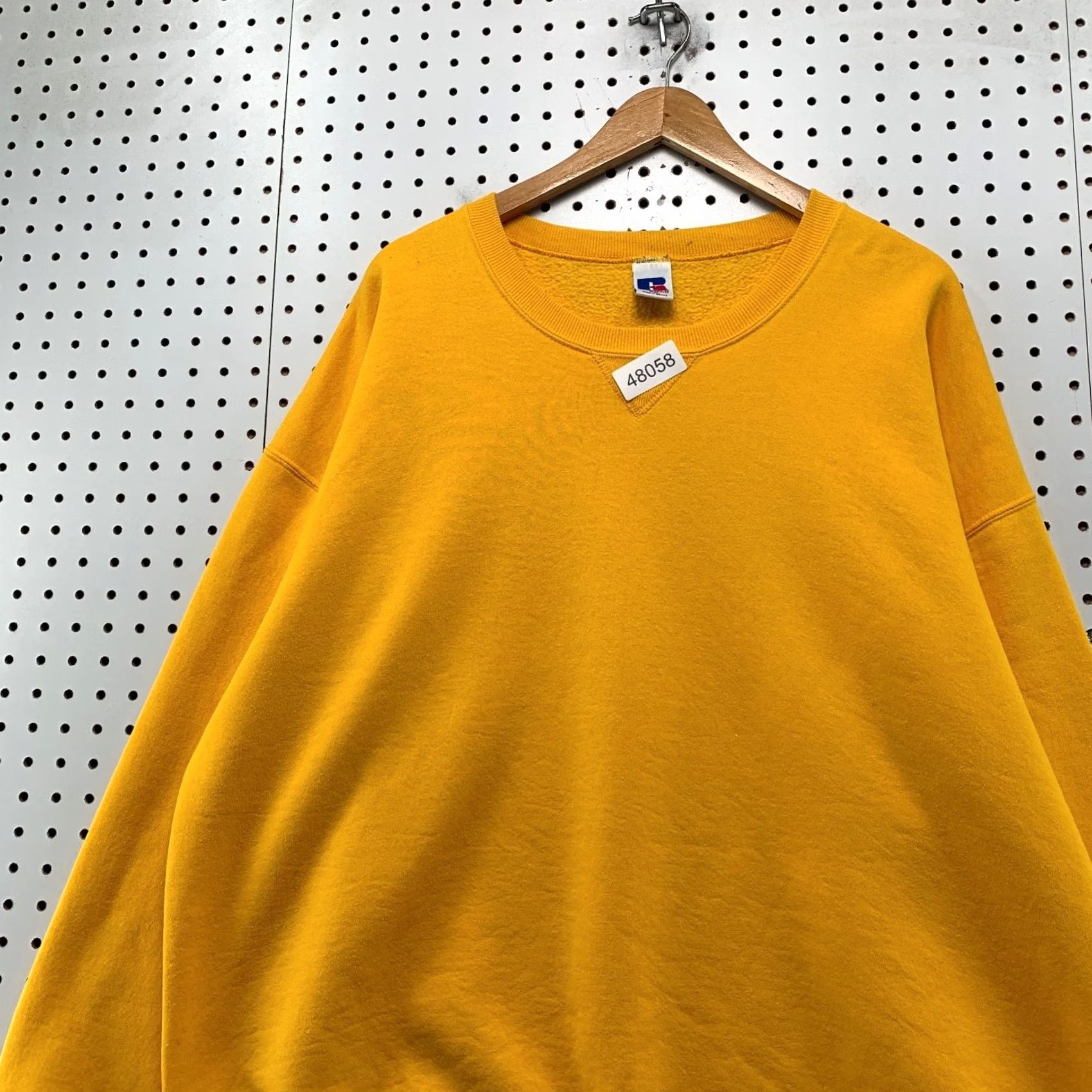Russell Athletic VINTAGE Russell Athletic Sweatshirt Mens 2XL Yellow Crewneck USA 90s Fleece Cotton Sweatshirt Mens Size US XXL / EU 58 / 5 - 6 Thumbnail
