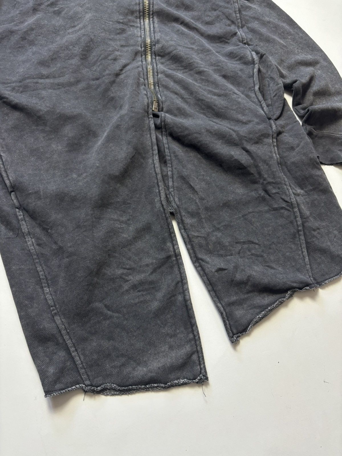 If Six Was Nine Avant garde washed asymmetric zip hoodie Rick Owens style Size M / US 6-8 / IT 42-44 - 7 Thumbnail