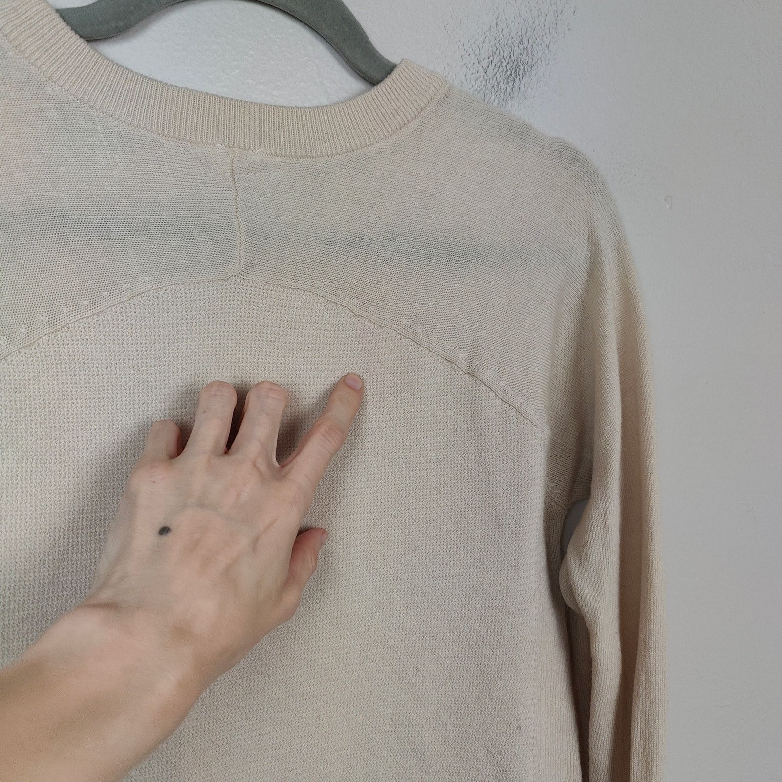Lululemon Lululemon Sit In Lotus Sweater Womens 8 Heathered Ivory Size M / US 6-8 / IT 42-44 - 6 Thumbnail
