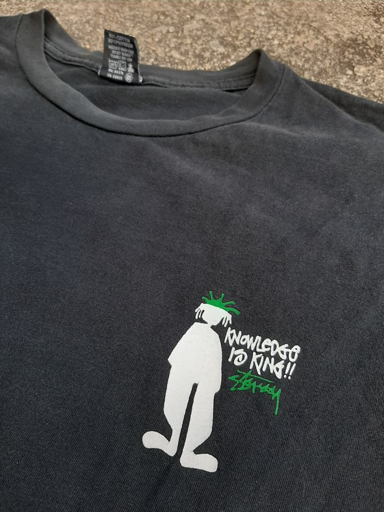 Stussy Vintage 90s Stussy Knowledge is King Size US L / EU 52-54 / 3 - 5 Thumbnail
