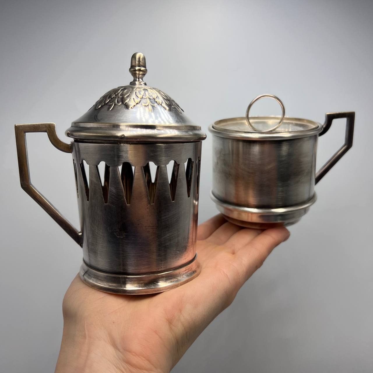 Vintage Gebr Berlin Vintage Silver Plated Tea Cup Holder Strainer Size ONE SIZE - 1 Thumbnail