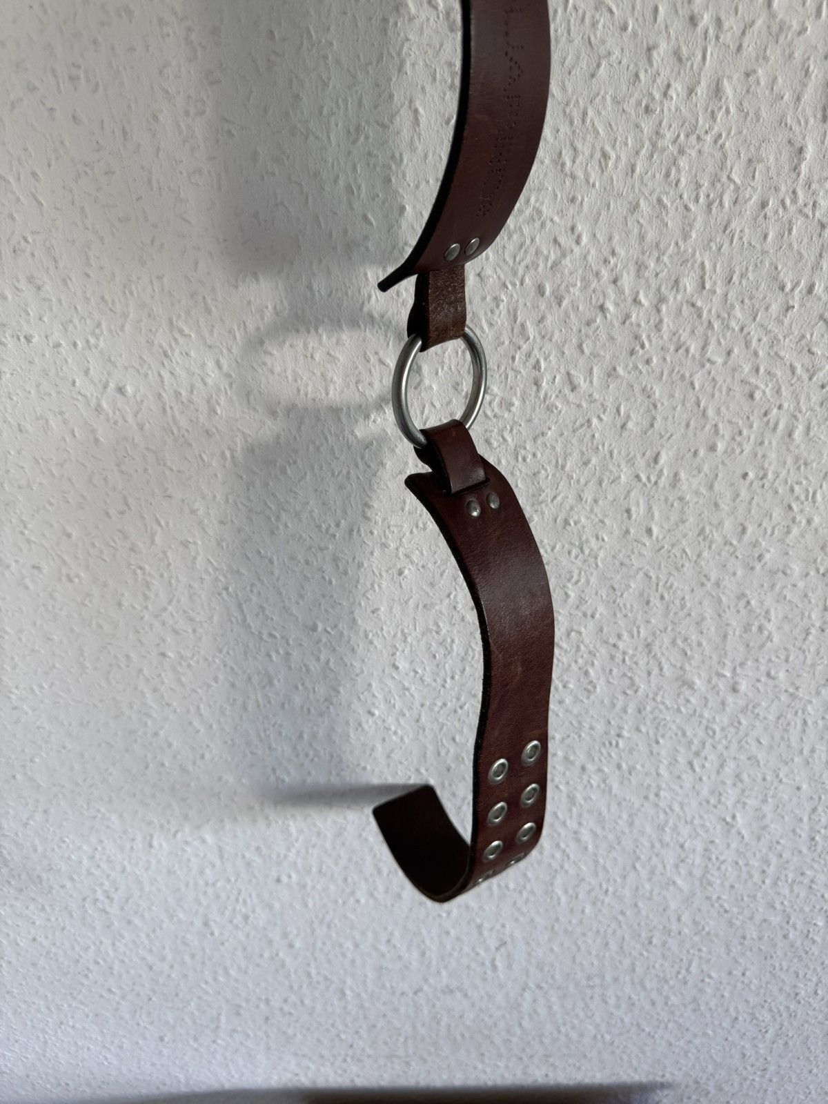 Dsquared2 Ring Link Harness Leather Belt Brown Size ONE SIZE - 6 Thumbnail