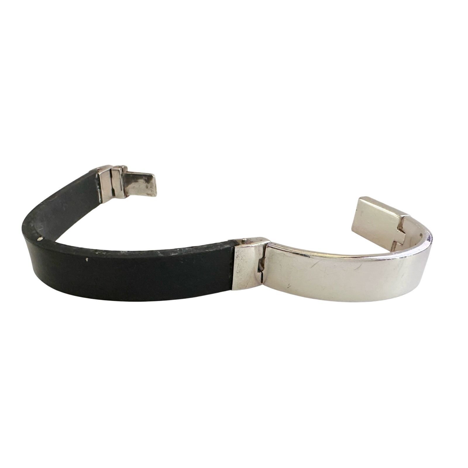 Gucci Gucci Rubber and Sterling Silver ID Bracelet- Full Inclusion Size ONE SIZE - 7 Thumbnail