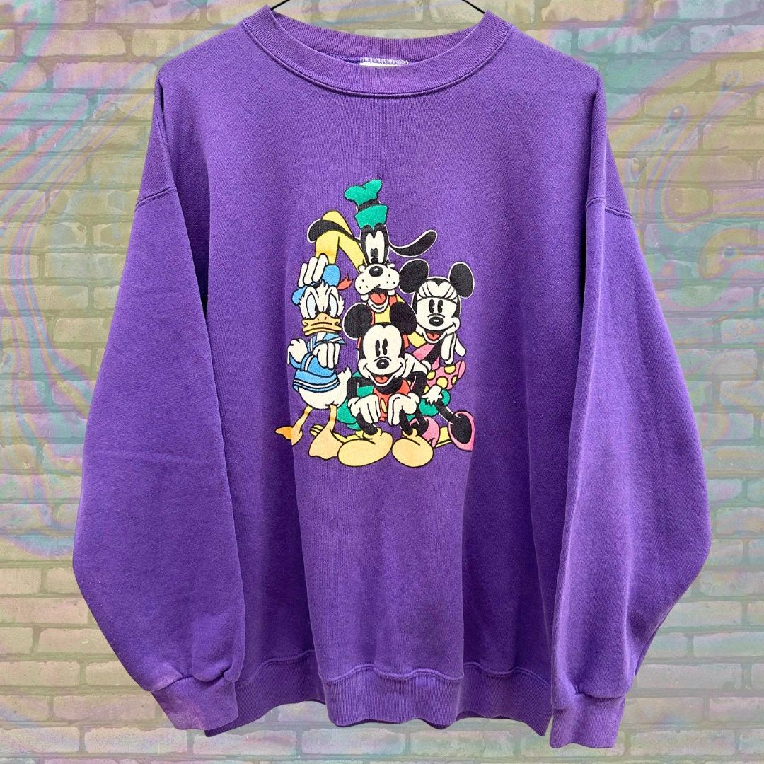 Vintage hotsell Disney Mickey Retro Graphic Sweatshirt Size Large