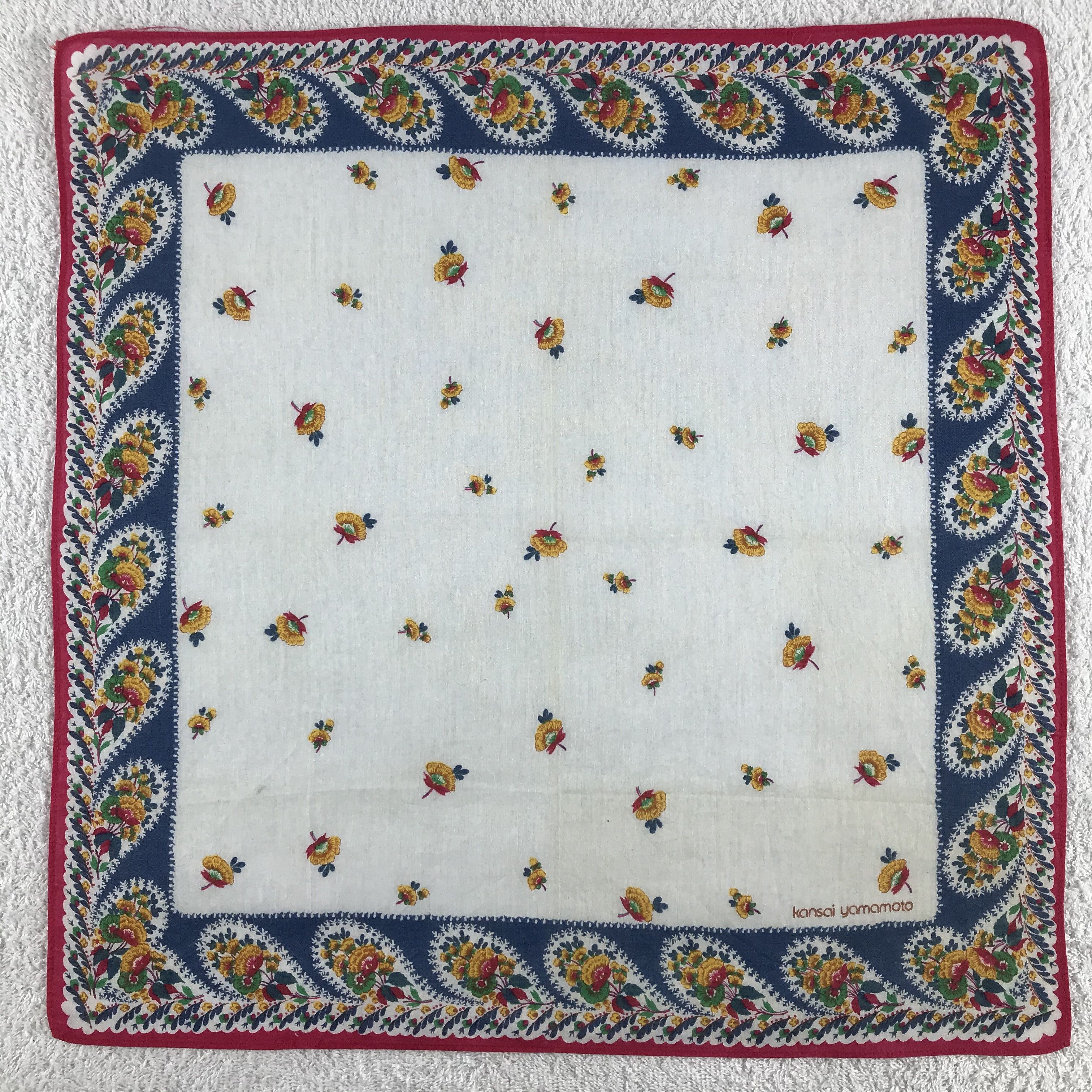 Kansai Yamamoto × Vintage Kansai Yamamoto Bandana / Handkerchief / Neckerchief - S239 Size ONE SIZE - 1 Thumbnail