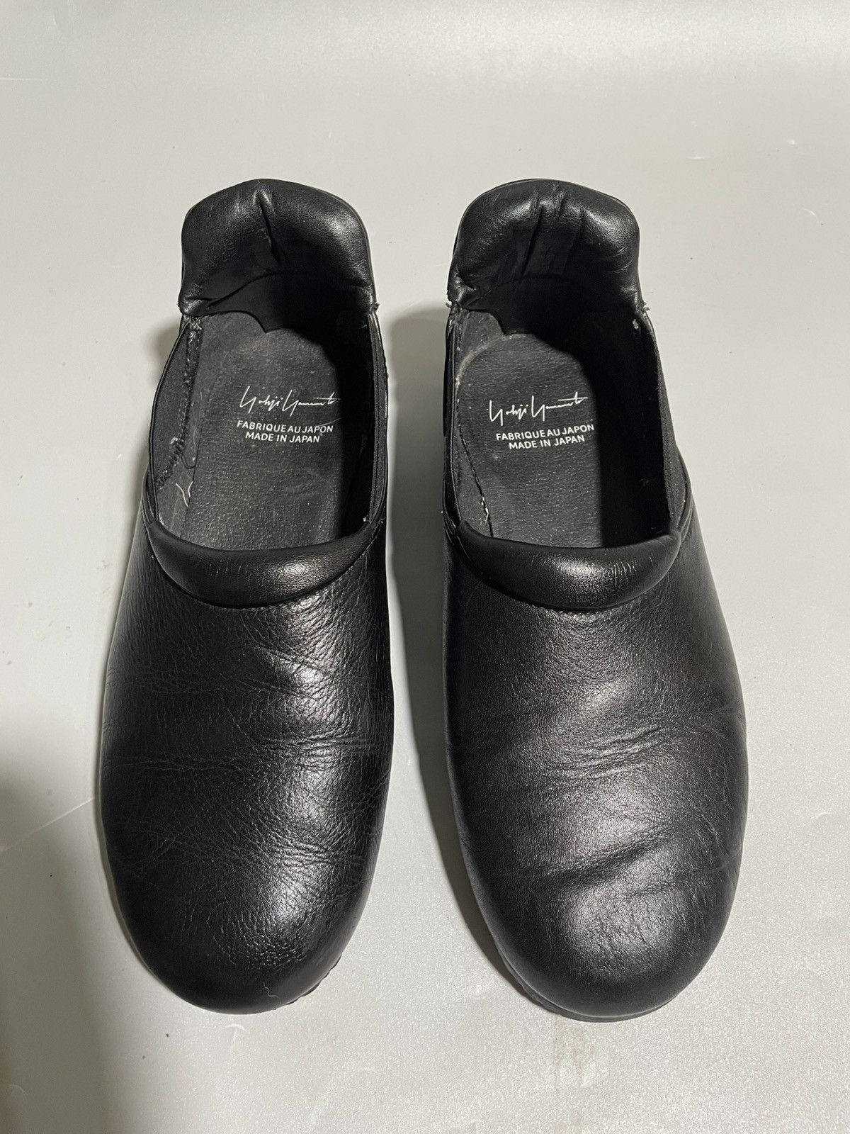 Yohji Yamamoto Yohji Yamamoto Black Leather Slip-On Shoes Size US 6.5 / EU 39-40 - 4 Thumbnail