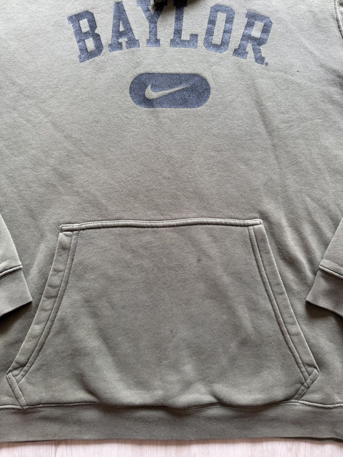 Nike Y2K Nike Baylor Center Swoosh Hoodie Sz L *Distressed Size US L / EU 52-54 / 3 - 5 Thumbnail