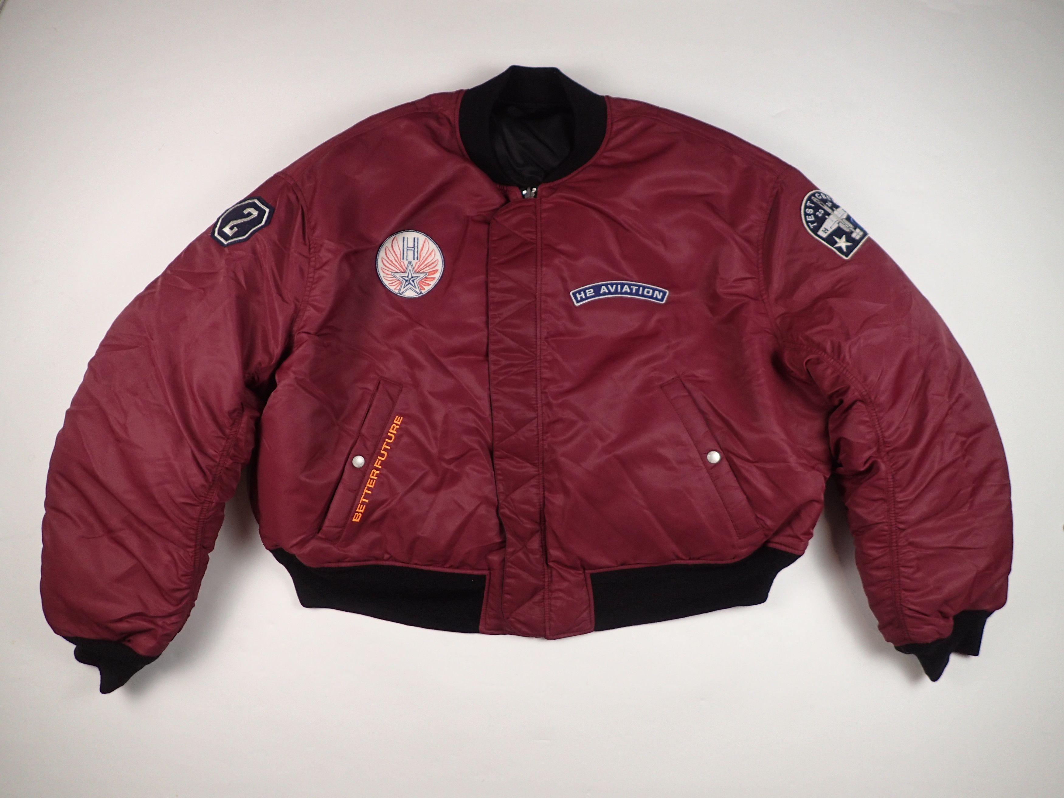 Heron Preston H2 Heron Preston X H&M Reversible Flight Bomber Jacket Size US XL / EU 56 / 4 - 7 Thumbnail