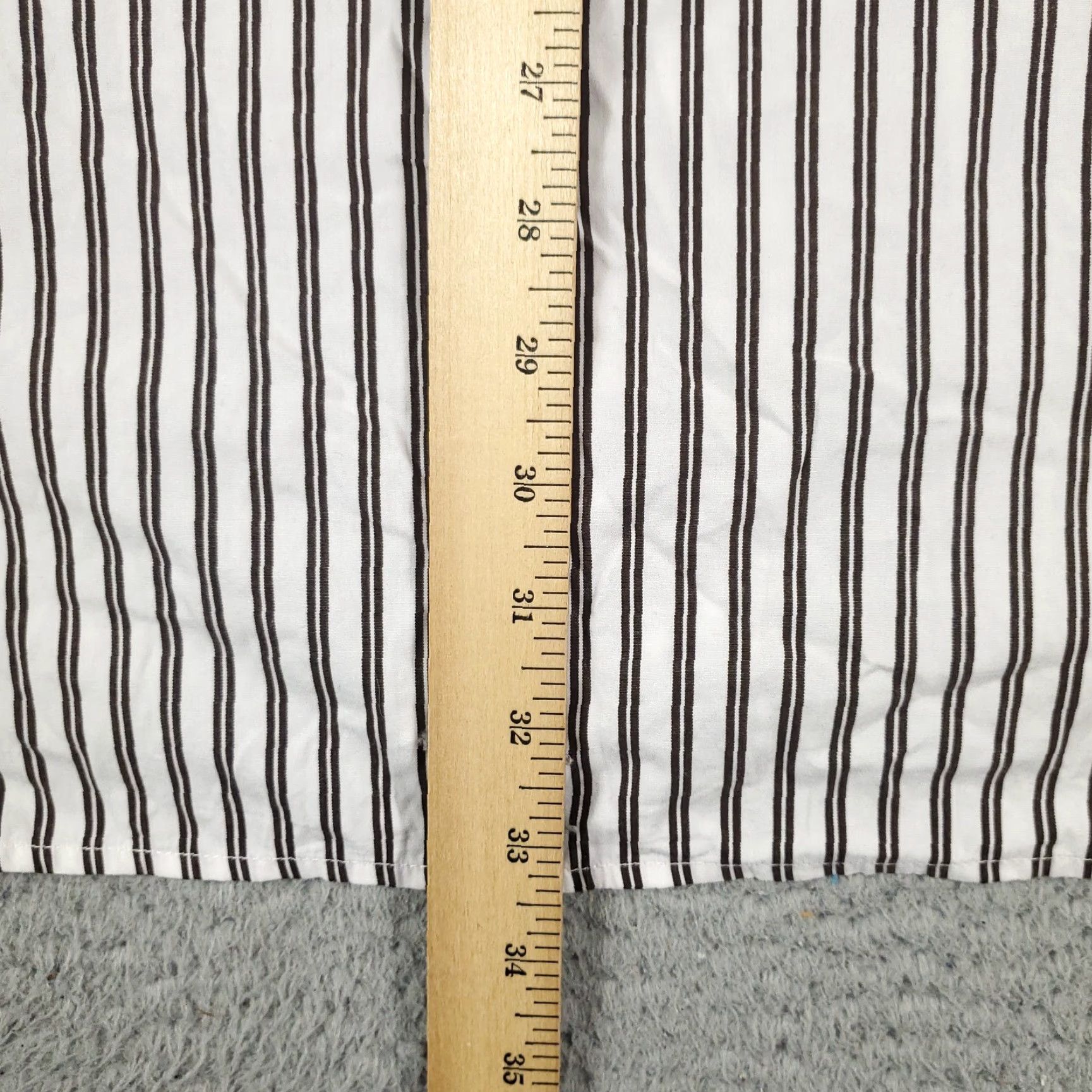 Tommy Hilfiger Tommy Hilfiger Shirt Mens XL White Brown Striped Button-Up Long Sleeve Casual Business Formal Party/Cocktail Workwear Size US XL / EU 56 / 4 - 4 Thumbnail