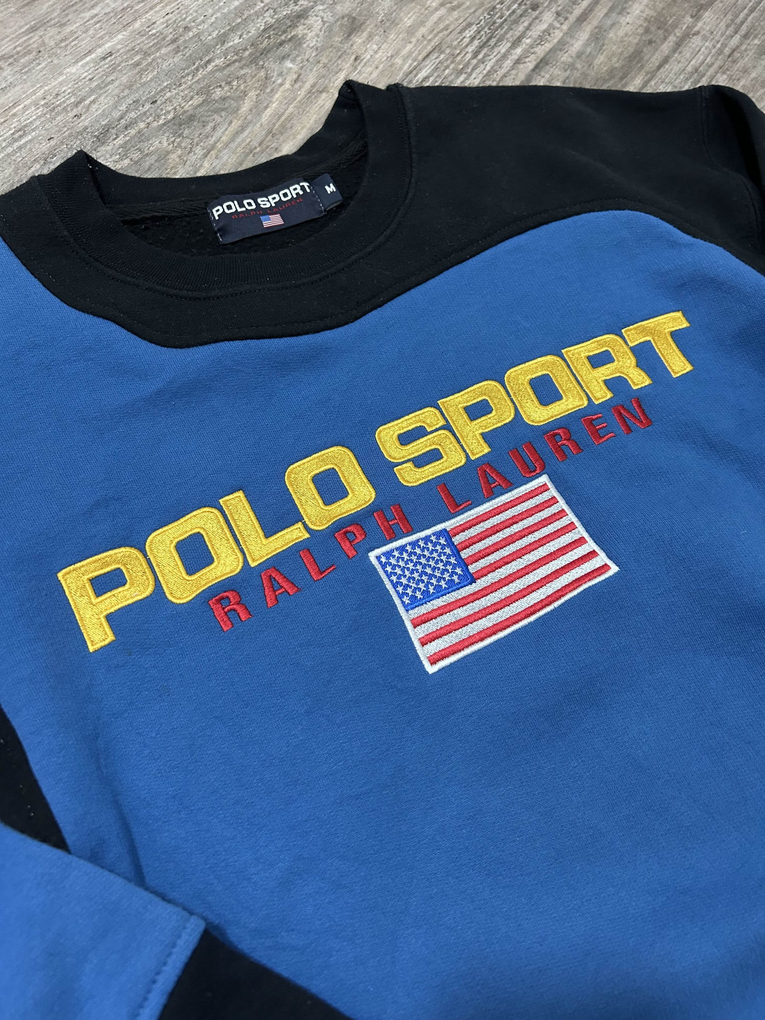 Ralph Lauren POLO Sport Ralph Lauren Rework Colorblock Flag Sweatshirt Size US M / EU 48-50 / 2 - 3 Thumbnail