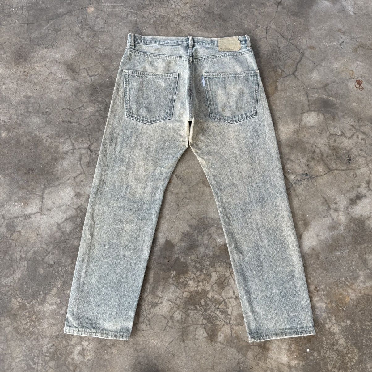 Japanese Brand W35x29.5 Vintage Connect Rusty Faded Denim Jean Pants Size US 35 - 11 Thumbnail