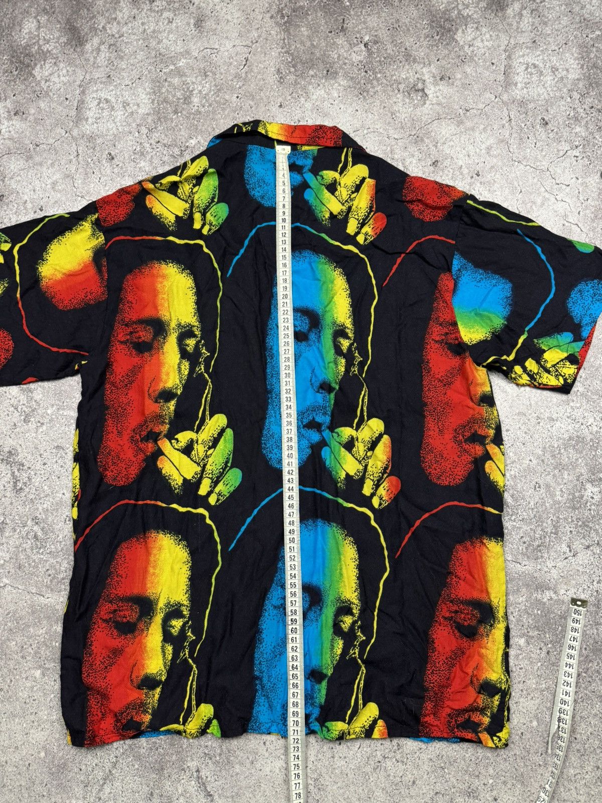 Bob Marley Vintage Bob Marley Y2K Smoking Hawai Overprinted Shirt Japan Size US M / EU 48-50 / 2 - 9 Thumbnail