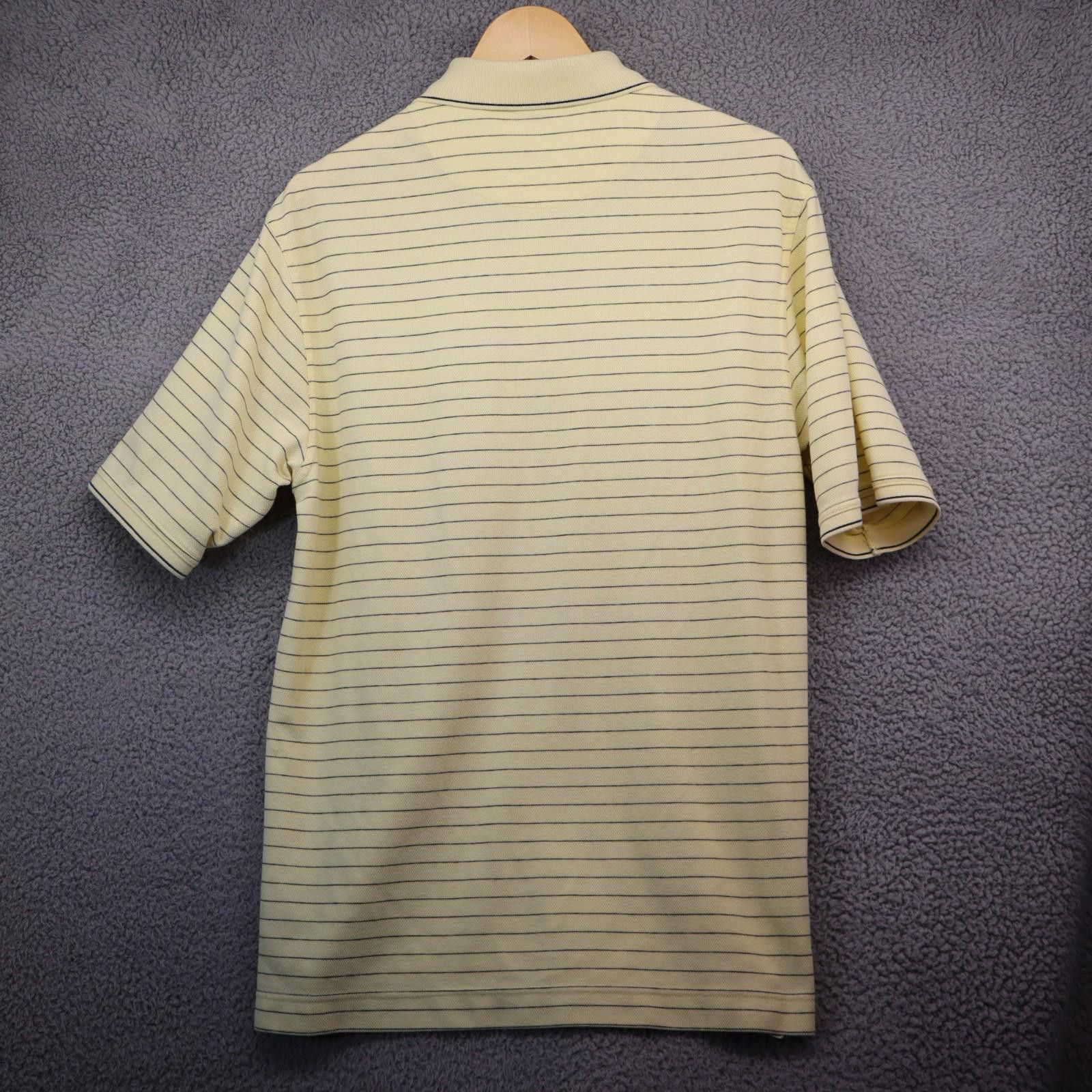 Nike Nike Men Medium Dri Fit Polo Yellow Collar Shirt Striped Size US M / EU 48-50 / 2 - 8 Thumbnail