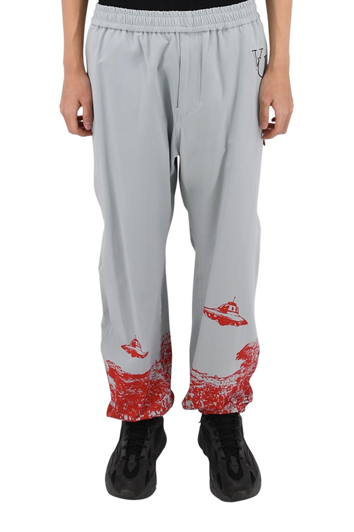 image of Undercover Valentino Ufo Pants in Grey, Men's (Size 36)