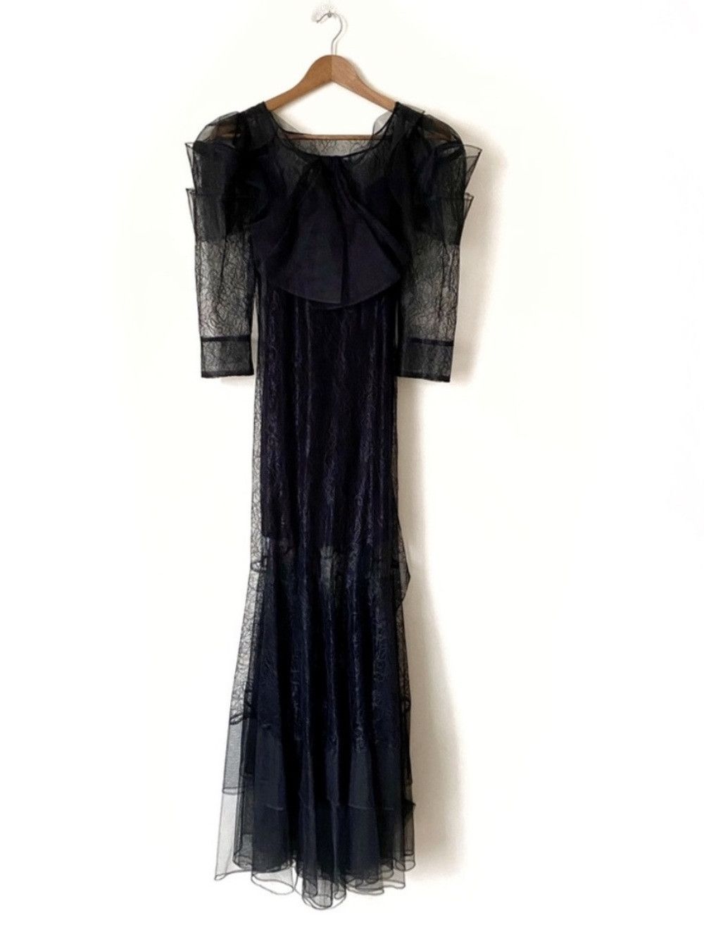 Other Doen Elegant Black Lace Maxi Dress - Women Size S / US 4 / IT 40 - 3 Thumbnail