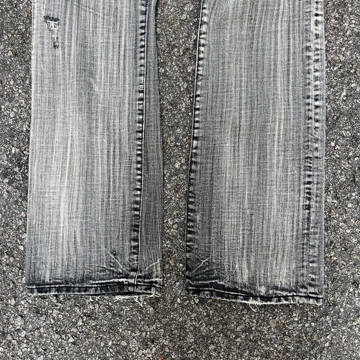14th Addiction Flare Jeans Distressed Bottom Bell Denim Boot Cut Pants Size US 32 / EU 48 - 2 Thumbnail