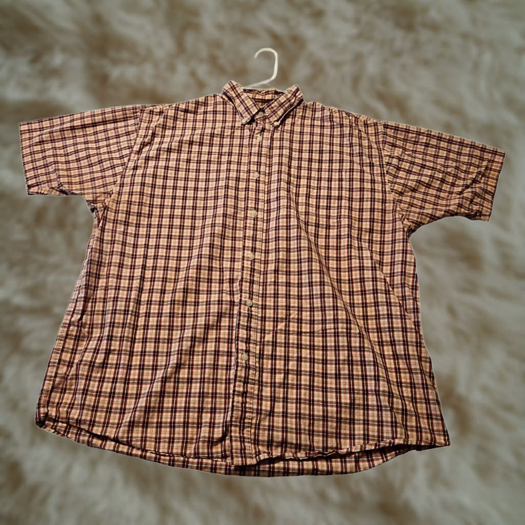Wrangler VINTAGE Wrangler Hero Short Sleeve Button Down Men's XL Red Plaid Western Cowboy Size US 36 / EU 52 - 1 Thumbnail