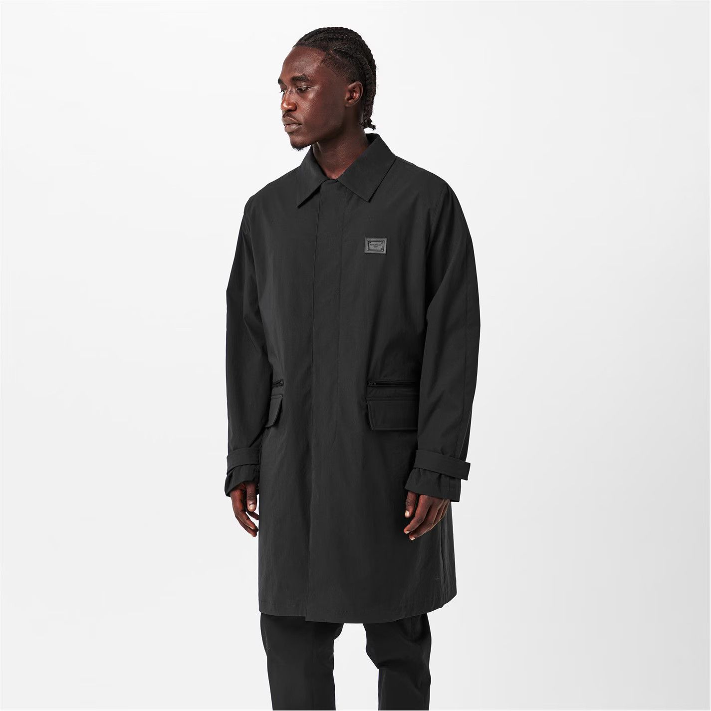 Dolce & Gabbana o1g2r1mq0426 Single-Breasted Trench Coat in Nero Size US L / EU 52-54 / 3 - 2 Thumbnail