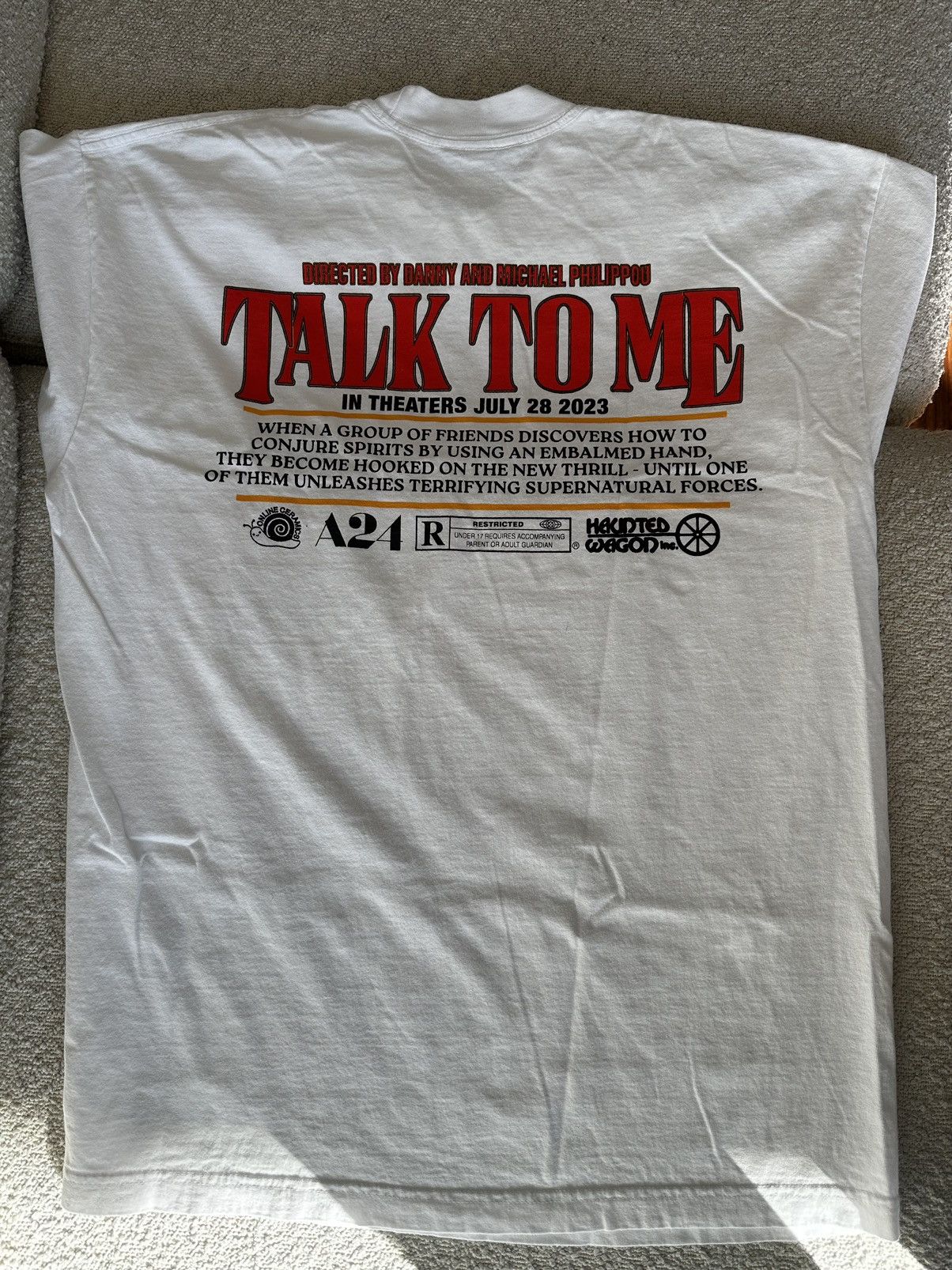 A24 × Online Ceramics Online Ceramics x Talk To Me Demonic Nightmare Tee - Large Size US L / EU 52-54 / 3 - 6 Thumbnail