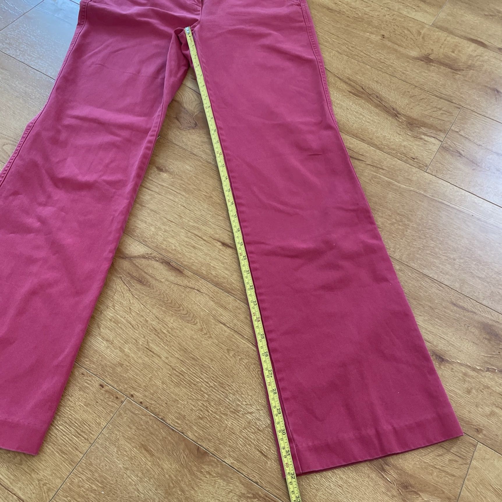 J.Crew VINTAGE J.CREW Chino Pants Wide-Leg Boot Cut Pink Sz 2 Original Fit Classic Womens Size 26" / US 2 / IT 38 - 6 Thumbnail