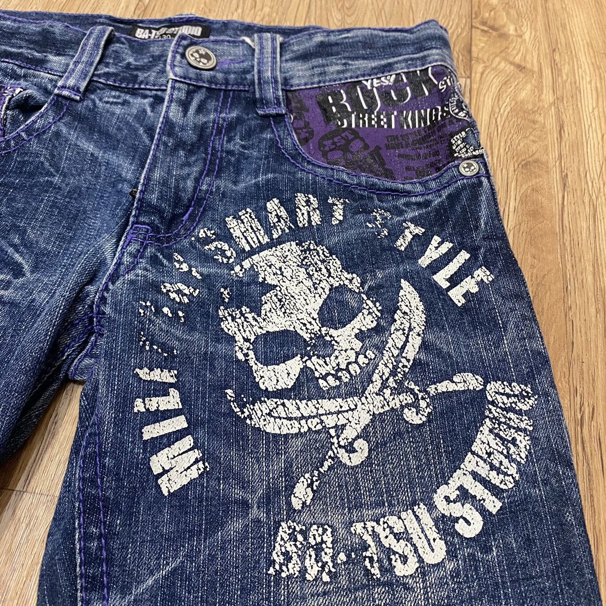 Hysteric Glamour 2000s Ba-Tsu Studio Boy Skul Denim Pants , Punk Style Size US 26 / EU 42 - 4 Thumbnail