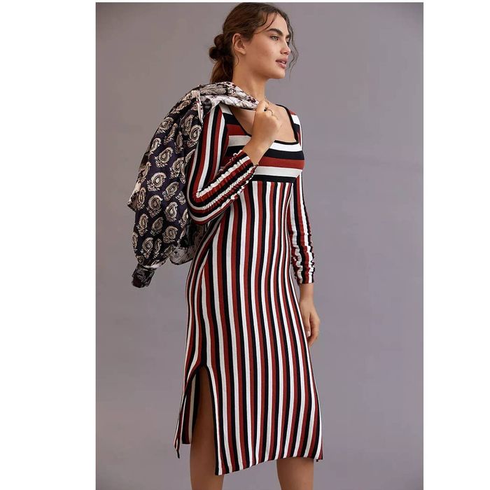 Anthropologie maeve striped dress sale