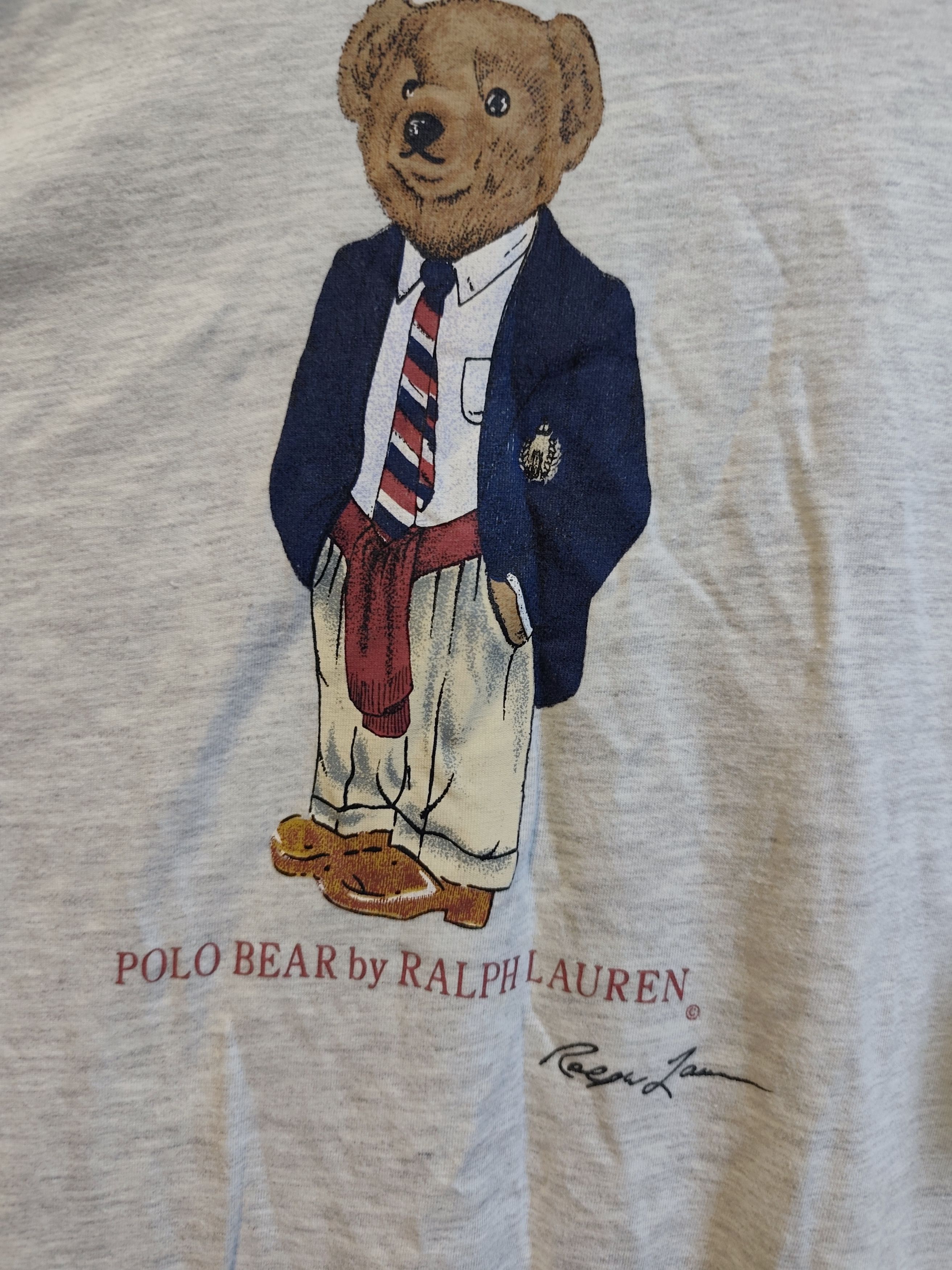 Polo Ralph Lauren vintage 1990s Ralph Lauren Polo Bear Tee Size US M / EU 48-50 / 2 - 2 Thumbnail