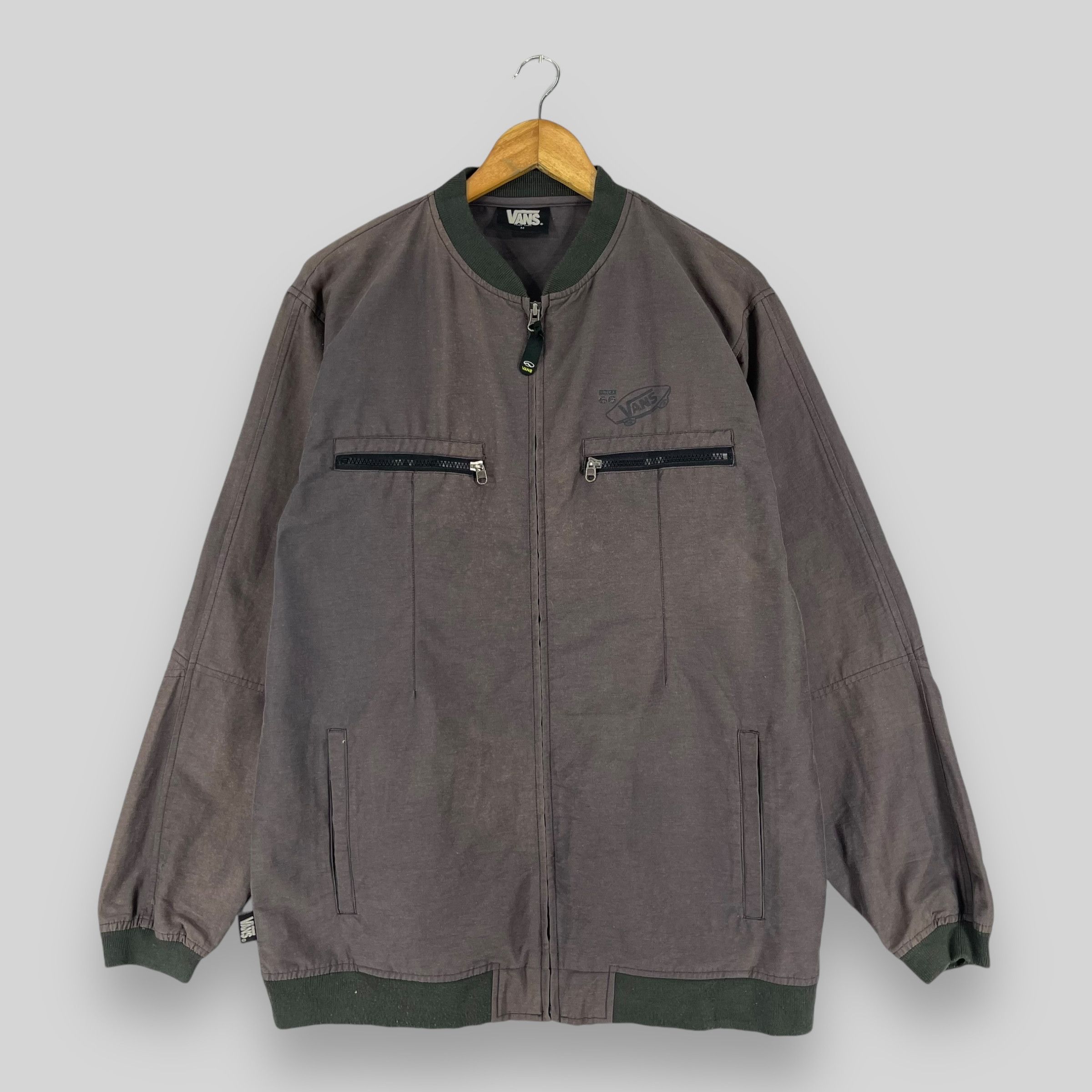 Vans Vintage 1990s VANS Bomber Style Sun Faded Jacket Size US M / EU 48-50 / 2 - 1 Thumbnail
