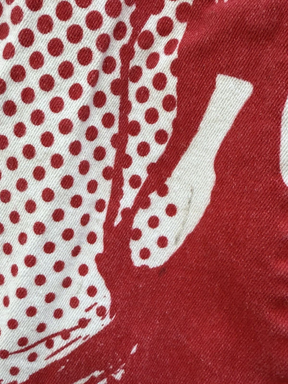 Other Edikted Andy Print Red White Face Novelty Print Flare Jeans Size 22" - 6 Thumbnail
