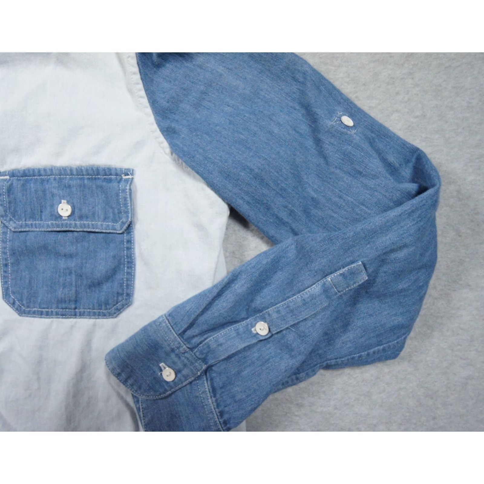 Rag & Bone Rag & Bone Women's Button-Up Shirt XS Blue Long Sleeve Casual Jean Regular Fit Size XS / US 0-2 / IT 36-38 - 5 Thumbnail