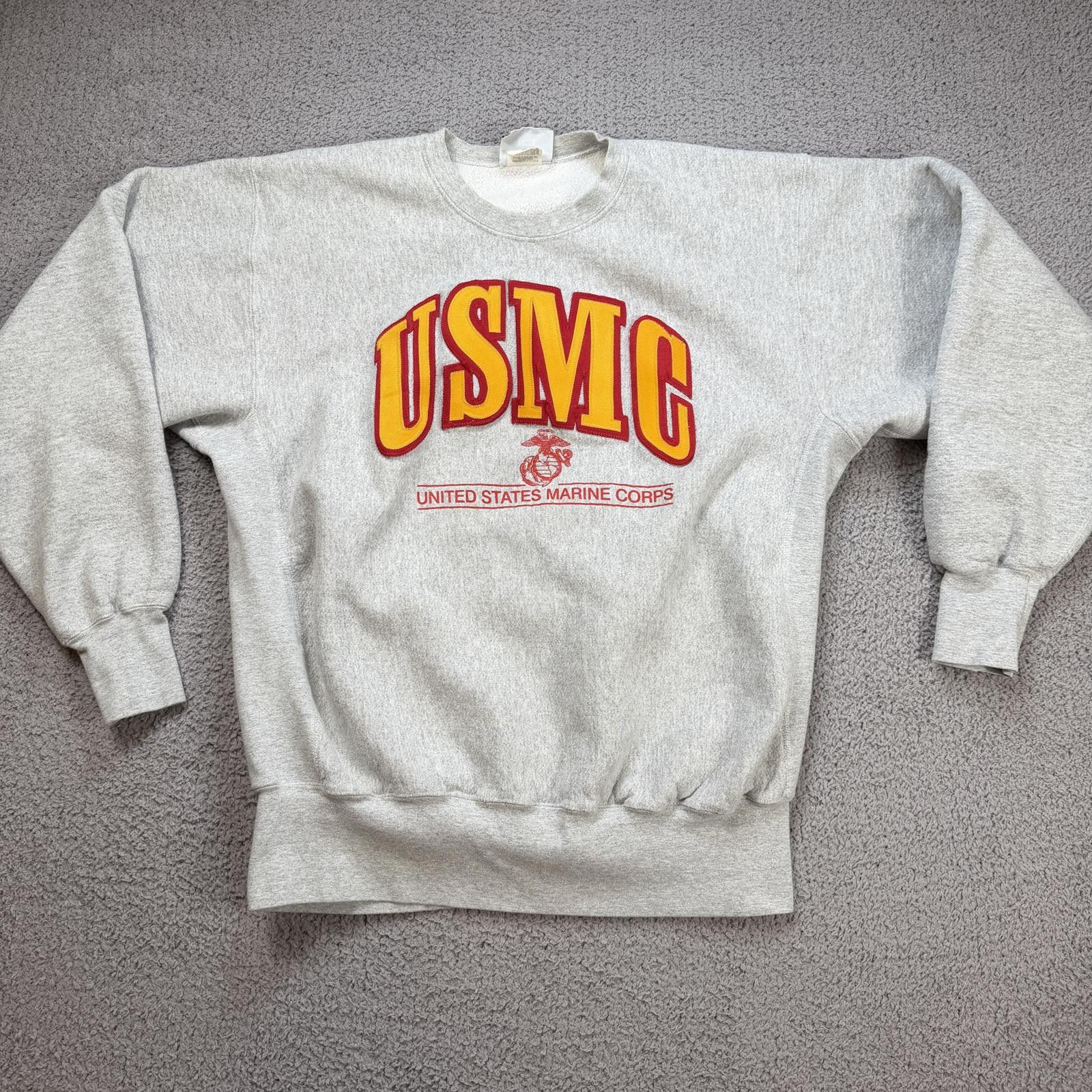 Lee Vintage Lee 90s USMC United States Marine Corps Sweatshirt Size US XXL / EU 58 / 5 - 1 Thumbnail